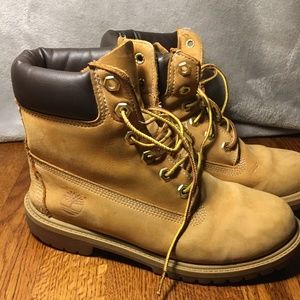 timberlines, boots, tan, winter, size 4.5